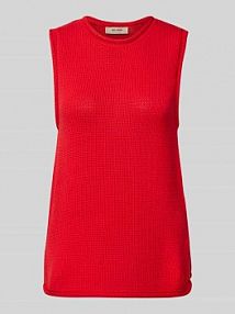 Bezrękawnik z okrągłym dekoltem model AUBIN MOS MOSH czerwony damski EAN 168050