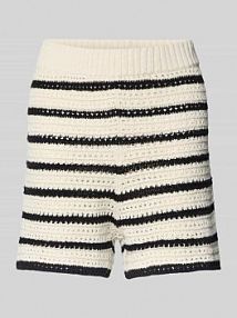 Bermudy z elastycznym pasem model Heinke EDITED białe damskie EAN EDT9008001