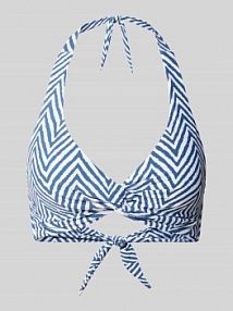 Top bikini z wiązanym detalem model YANKUN Barts niebieski EAN 5171