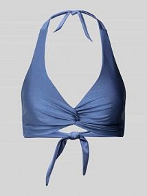 Top bikini z wiązanym detalem model Isla Barts niebieski EAN 2534