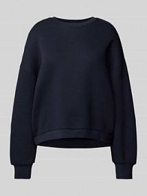 Bluza typu oversized z obniżonymi ramionami LANIUS granatowa damska EAN 12514292-00