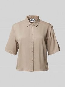 Bluzka koszulowa o kroju regular fit z rękawem o dł. 1/2 JAKE*S STUDIO WOMAN szara damska EAN 74968100357