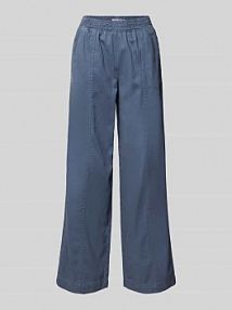 Spodnie materiałowe z szeroką nogawką i elastycznym pasem JAKE*S STUDIO WOMAN niebieskie damskie EAN 74970100362