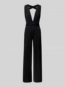 Kombinezon z dekoltem w serek Rose Avenue czarny EAN Multiway Jumpsuit