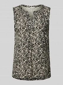 Top o kroju regular fit z mieszanki bawełny i modalu Tom Tailor czarny damski EAN 1047251