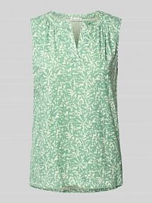 Top o kroju regular fit z mieszanki bawełny i modalu Tom Tailor turkusowy damski EAN 1047251