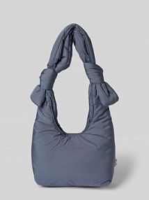 Torebka z wiązanymi detalami model BIWA Lefrik niebieska EAN BIWA MINI