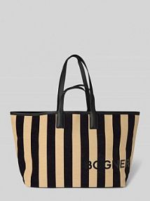 Torba shopper z nadrukiem z logo model wiesen neve lotta Bogner czarna EAN 4190001896