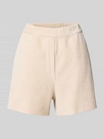 Szorty sztruksowe o kroju regular fit z elastycznym pasem JAKE*S STUDIO WOMAN beżowe damskie EAN 74970900376