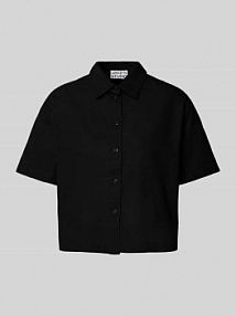 Bluzka krótka z kołnierzykiem typu kent JAKE*S STUDIO WOMAN czarna damska EAN 74968100382