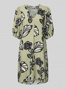 Sukienka mini z dekoltem w serek JAKE*S STUDIO WOMAN zielona EAN 74960700384