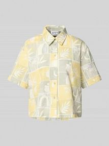 Bluzka o kroju relaxed fit z fakturowanym wzorem JAKE*S STUDIO WOMAN zielona damska EAN 74968100383