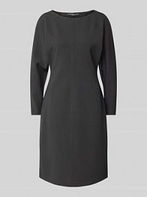 Sukienka o długości do kolan z okrągłym dekoltem model Quilomena someday czarna EAN 10342212681320