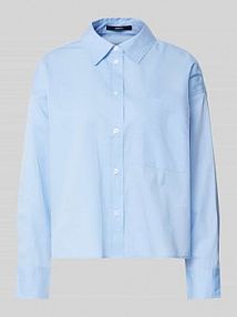 Bluzka koszulowa z listwą guzikową model Zolivia someday niebieska damska EAN 1036217597100