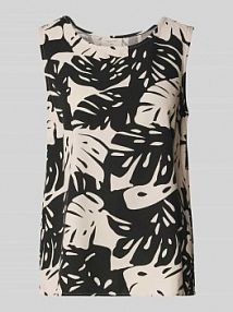 Top bluzkowy z okrągłym dekoltem model LAVISCO FREE/QUENT czarny damski EAN 206096