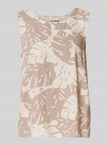 Top bluzkowy z okrągłym dekoltem model LAVISCO FREE/QUENT szary damski EAN 206096