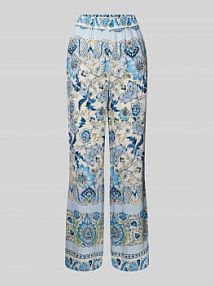 Spodnie materiałowe z elastycznym pasem model Lisa FREE/QUENT niebieskie damskie EAN 206171