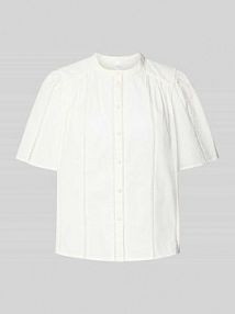 Bluzka o kroju regular fit ze stójką model GUNIA YAS biała damska EAN 26034470