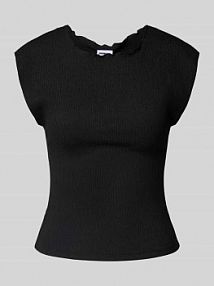 T-shirt z okrągłym dekoltem model ALEXIS Noisy May czarny damski EAN 27033839