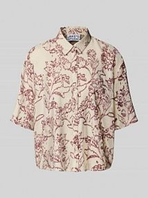 Bluzka z mieszanki wiskozy i rękawem o dł. 1/2 JAKE*S STUDIO WOMAN czerwona damska EAN 74968100393