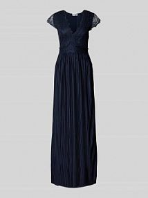 Sukienka wieczorowa z efektem podpalenia model Emelie GUIDO MARIA KRETSCHMER WOMAN granatowa EAN GMK4538002