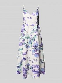 Sukienka koktajlowa z dekoltem w kształcie serca model Carola GUIDO MARIA KRETSCHMER WOMAN fioletowa EAN GMK4529001