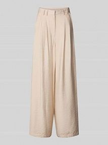 Spodnie z zakładkami w pasie, szeroką nogawką i efektem marszczenia model Finja GUIDO MARIA KRETSCHMER WOMAN damskie EAN GMK3246001