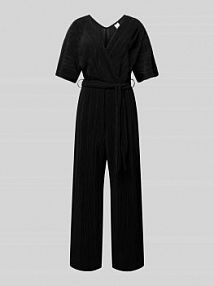 Kombinezon w kopertowym stylu model OLINDA YAS czarny EAN 26032851