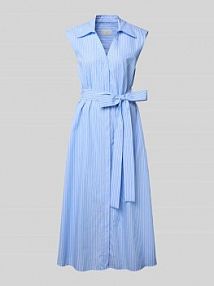Sukienka midi z paskiem w talii milano italy granatowa EAN 52-2349-1388