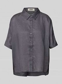 Bluzka koszulowa z listwą guzikową model YERAMELANIAALF ECOALF szara damska EAN MCWGASRMELAN0709S25