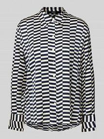 Bluzka o kroju regular fit z listwą guzikową na całej długości model Zphere someday niebieska damska EAN 10337912666304