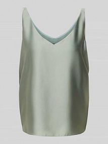 Top bluzkowy o kroju regular fit z dekoltem w serek Swing zielony damski EAN 1AC00200