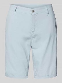 Bermudy o kroju regular fit z lamowanymi kieszeniami z tyłu MAC niebieskie damskie EAN 418306900