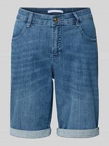 Szorty jeansowe o kroju regular fit z wpuszczanymi kieszeniami i kieszeniami z tyłu MAC niebieskie EAN 393238790