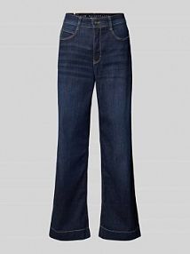 Jeansy z szerokimi nogawkami i 5 kieszeniami MAC niebieskie damskie EAN 351544490