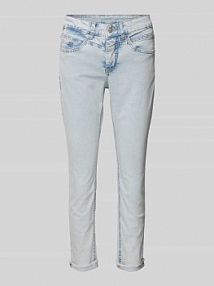 Jeansy o skróconym kroju MAC niebieskie damskie EAN 391575690