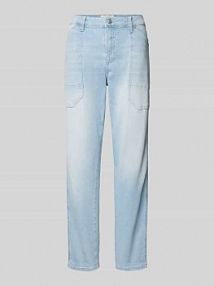 Jeansy z wpuszczanymi kieszeniami model Iowa MAC niebieskie damskie EAN 333L 280390