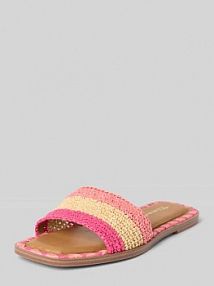 Klapki z detalami z łyka tamaris różowe EAN 1-27117-44