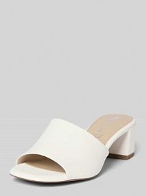 Klapki skórzane na słupku tamaris białe EAN 1-27204-42