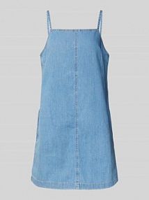 Sukienka jeansowa mini z czystej bawełny Tom Tailor Denim niebieska EAN 1046643