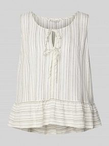 Top bluzkowy o kroju regular fit Tom Tailor Denim biały damski EAN 1046635