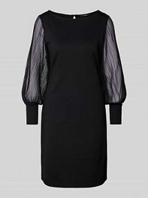 Sukienka mini z bufiastymi rękawami Zero czarna EAN 1081962550