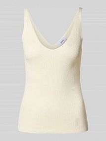 Top na ramiączkach z dekoltem w serek model Madeline moves biały damski EAN 240412670