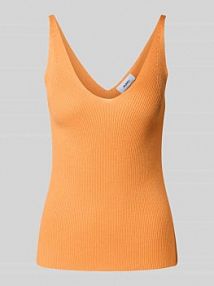 Top na ramiączkach z dekoltem w serek model Madeline moves pomarańczowy damski EAN 240412670