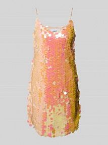 Sukienka mini z cekinami model Balista moves pomarańczowa EAN 242114347