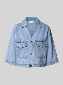 Kurtka jeansowa z kieszeniami z patką model Amarie moves niebieska damska EAN 241434283