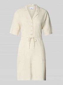 Krótki kombinezon z mieszanki wiskozy i lnu model Averie moves beżowy EAN 241062744