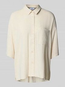 Bluzka z mieszanki wiskozy i lnu model Elise moves beżowa damska EAN 241622744