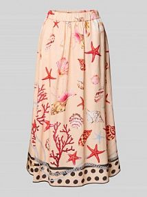 Spódnica lniana z plisami model JOLANDA GUIDO MARIA KRETSCHMER WOMAN beżowa EAN GMK4641001