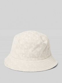 Czapka typu bucket hat ze wzorem z logo Calvin Klein beżowy damski EAN LV04K5059G